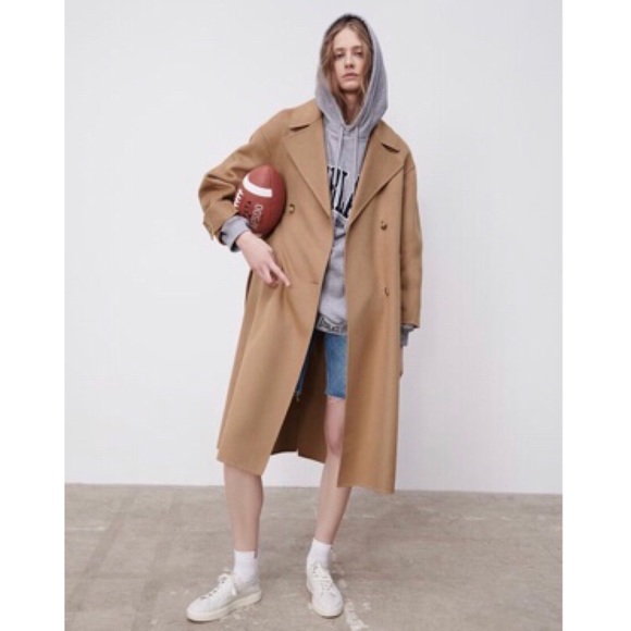 WOOL BLEND OVERSIZED COAT - Picture 13 of 16